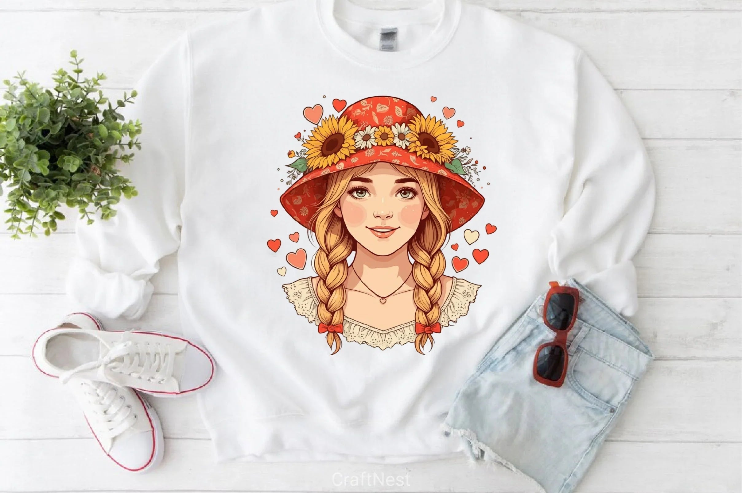 Valentine Girl Clipart Bundle 4 - CraftNest - Digital Crafting and Art