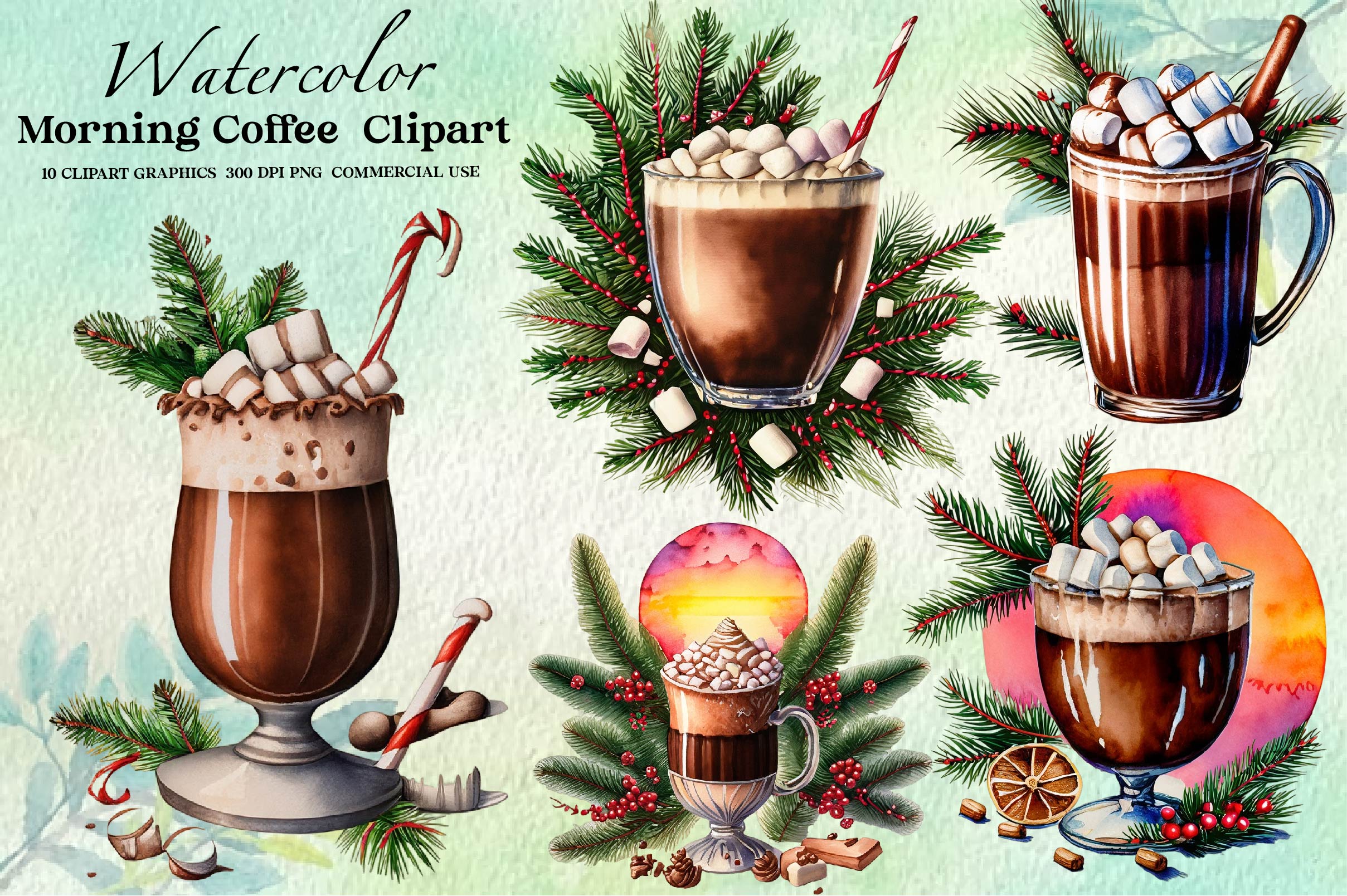 Morning Coffee Clipart Bundle