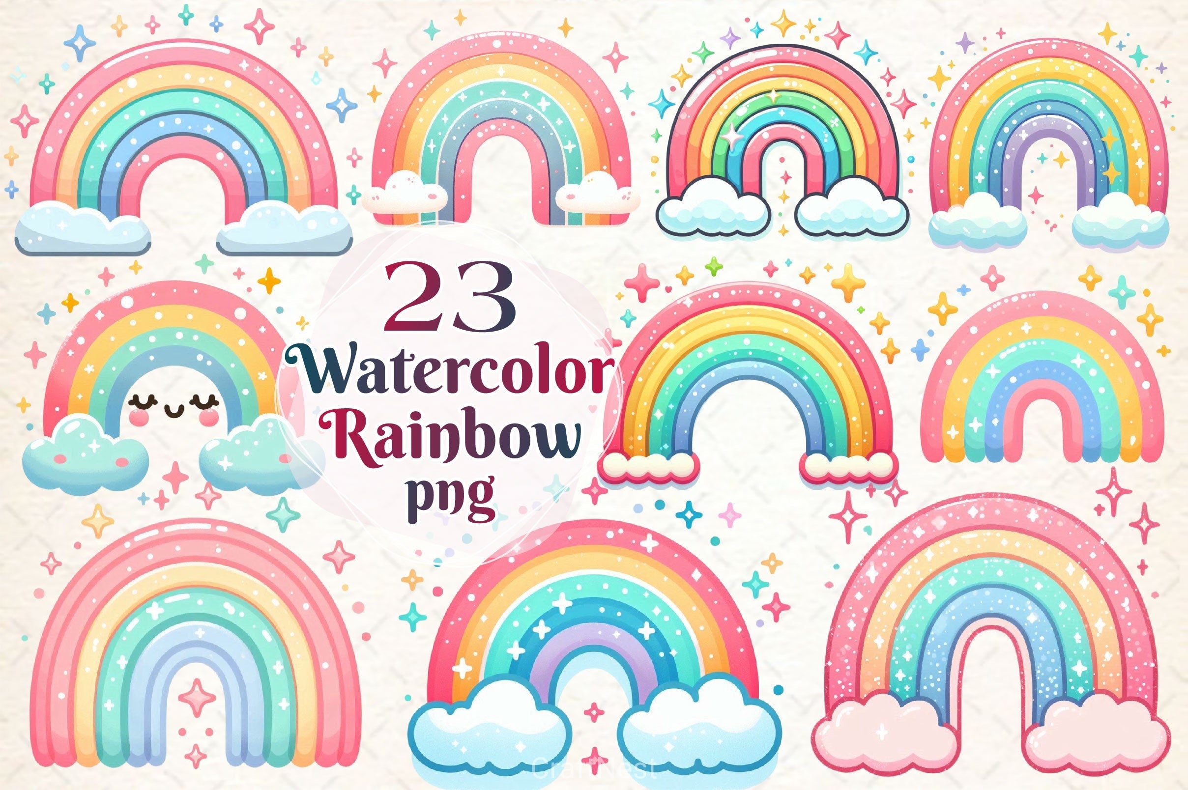 Rainbow Clipart Bundle 1