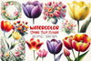 Spring Tulip Clipart Bundle