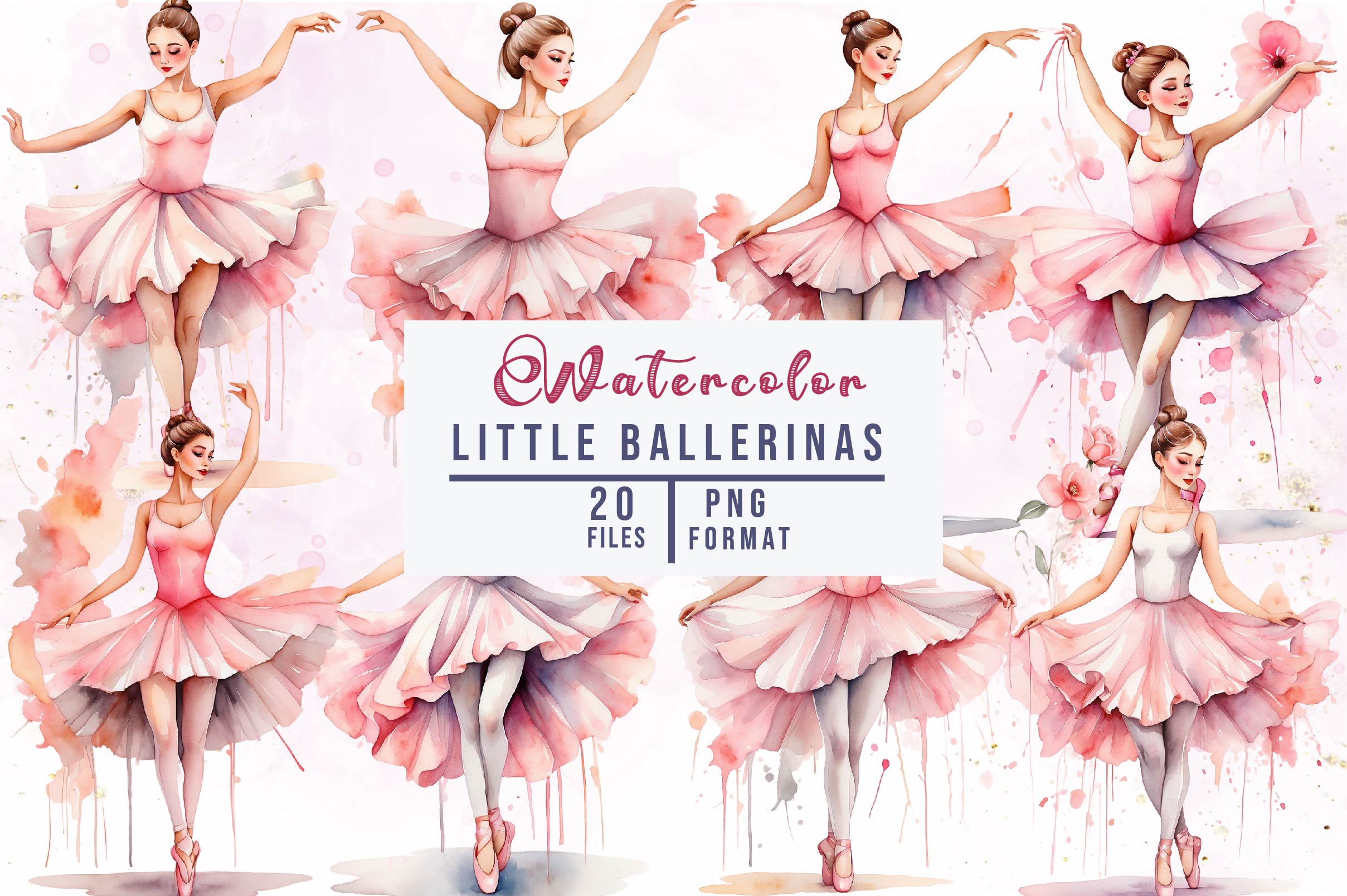Little Ballerinas Clipart Bundle