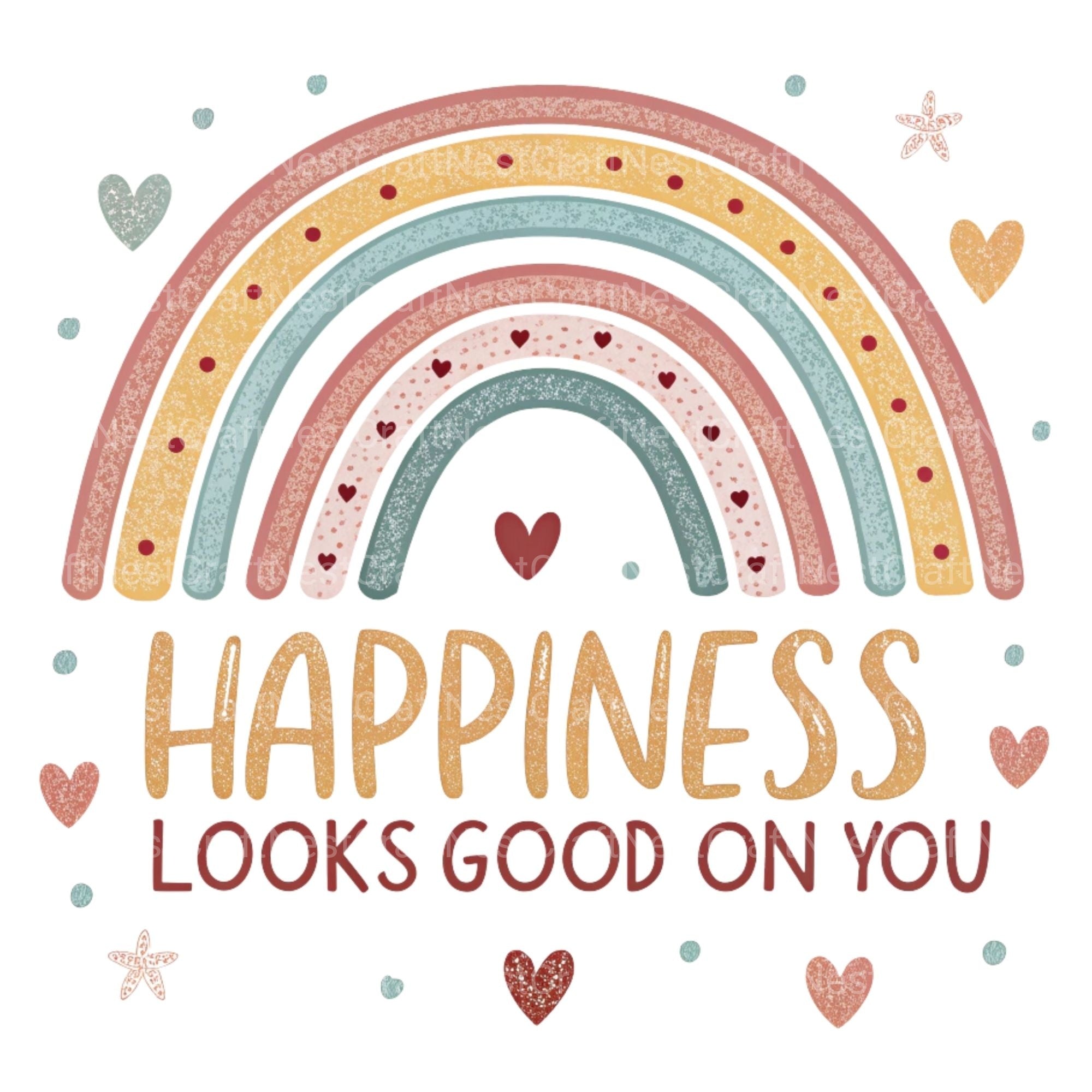 Happiness Looks Good On You Clipart Bundle