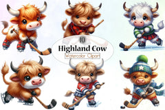 Highland Cow Clipart Bundle 29 - CraftNest - Digital Crafting and Art