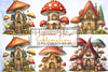 Mushroom House Clipart Bundle