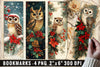 Christmas Owl Bookmarks Bookmark Junk Journal