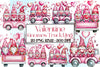 Valentine Gnomes Truck Clipart Bundle