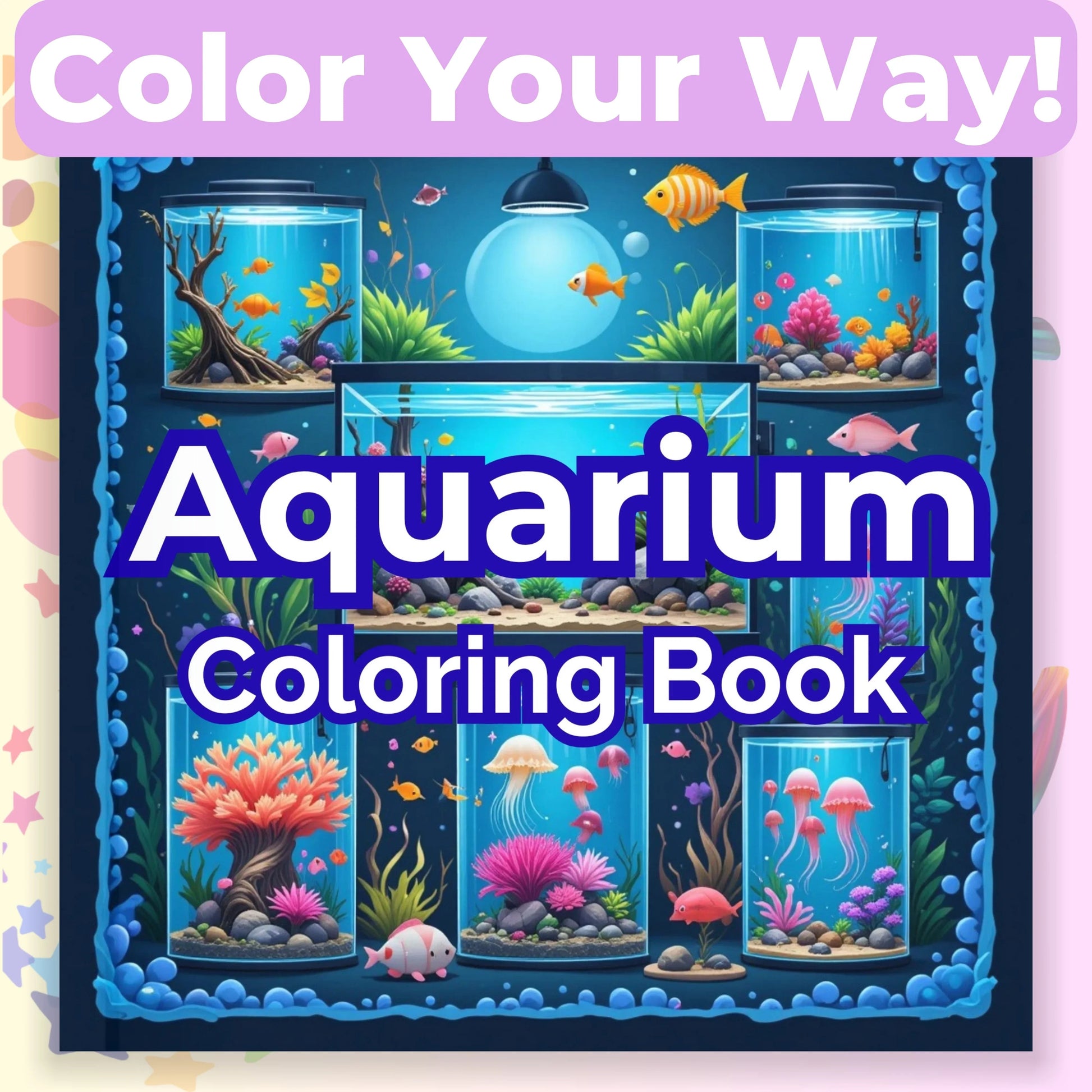 Aquarium Coloring Book Bundle - CraftNest - Digital Crafting and Art