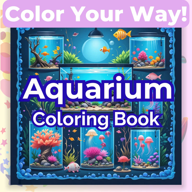 Aquarium Coloring Book Bundle - CraftNest - Digital Crafting and Art