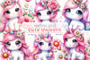Cute Unicorn Clipart Bundle 10