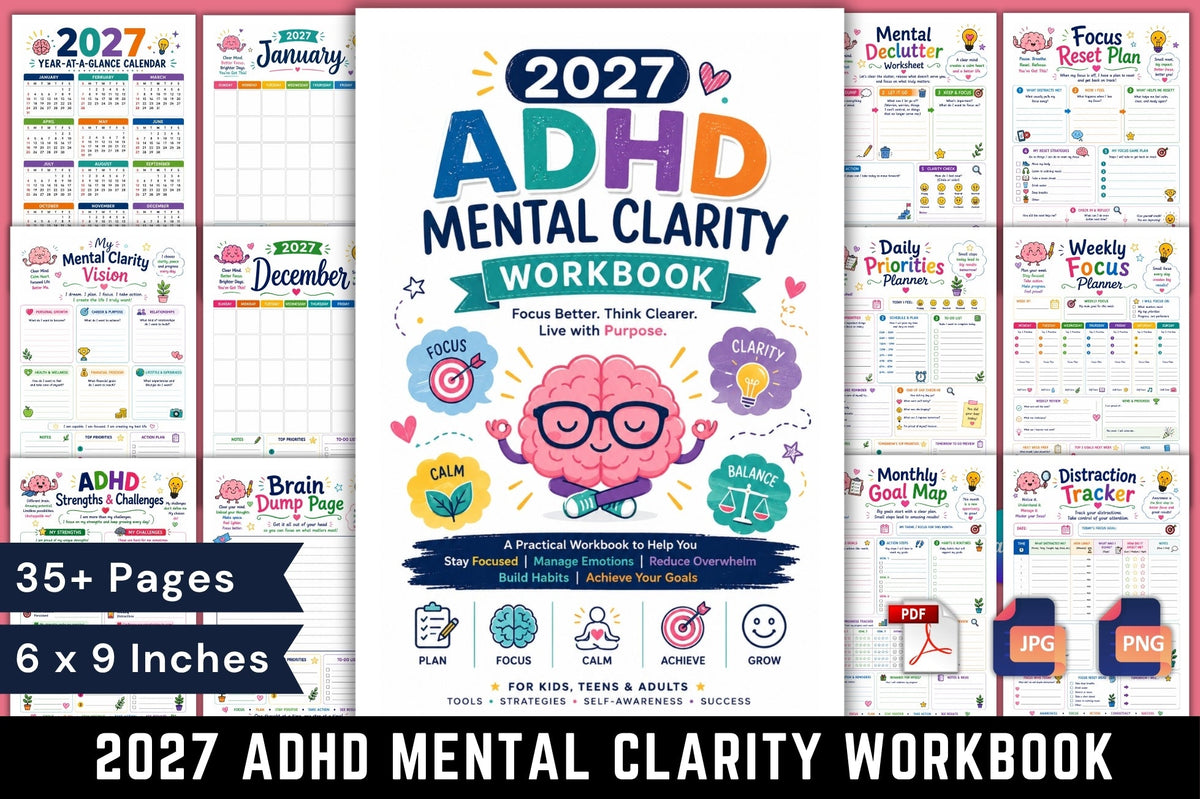 Adhd Mental Clarity Workbook 2027