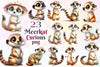 Curious Meerkat Clipart Bundle 2