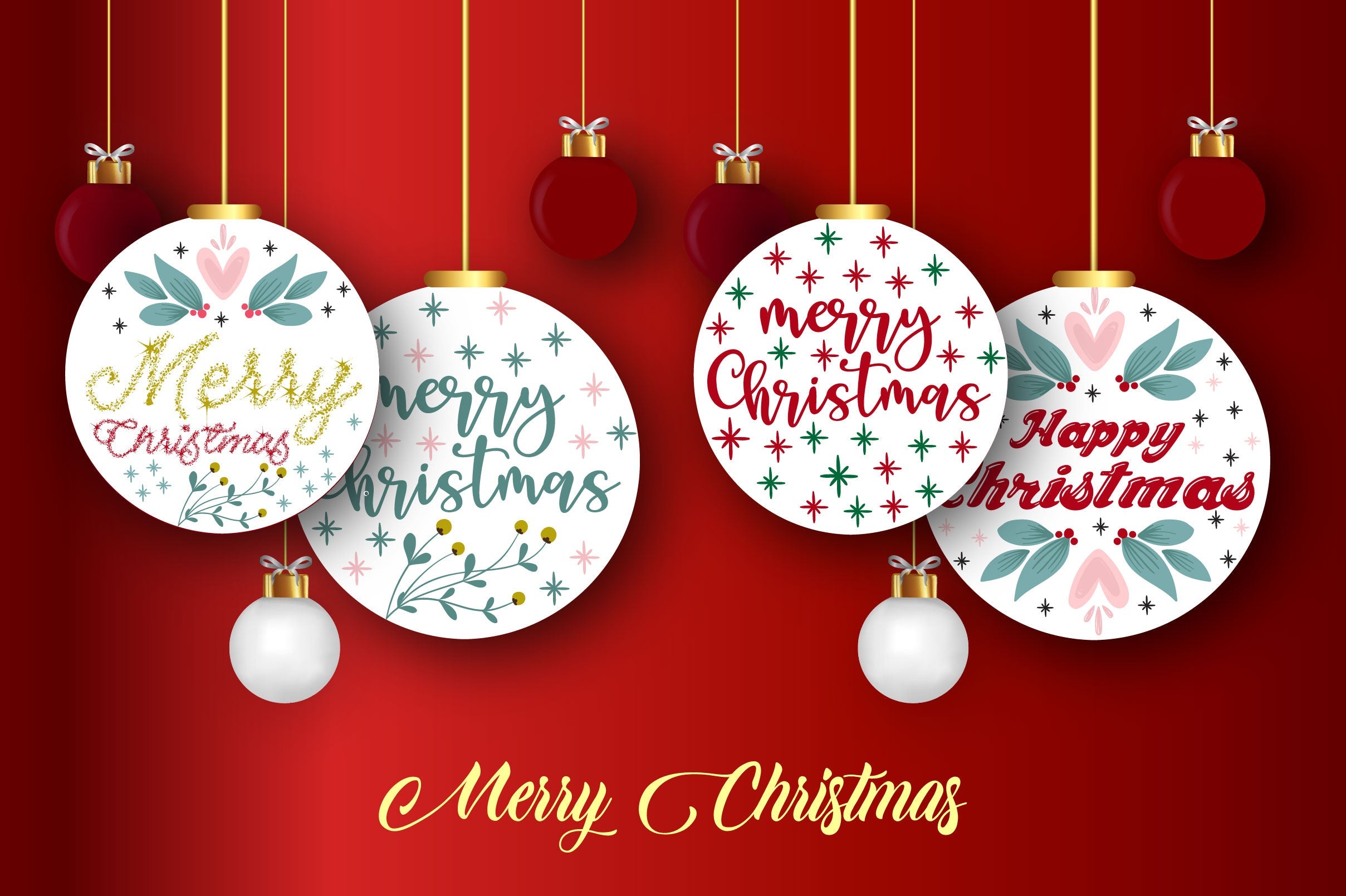 Merry Christmas Round Bundle