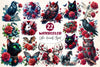 Gothic Animals Clipart Bundle 2