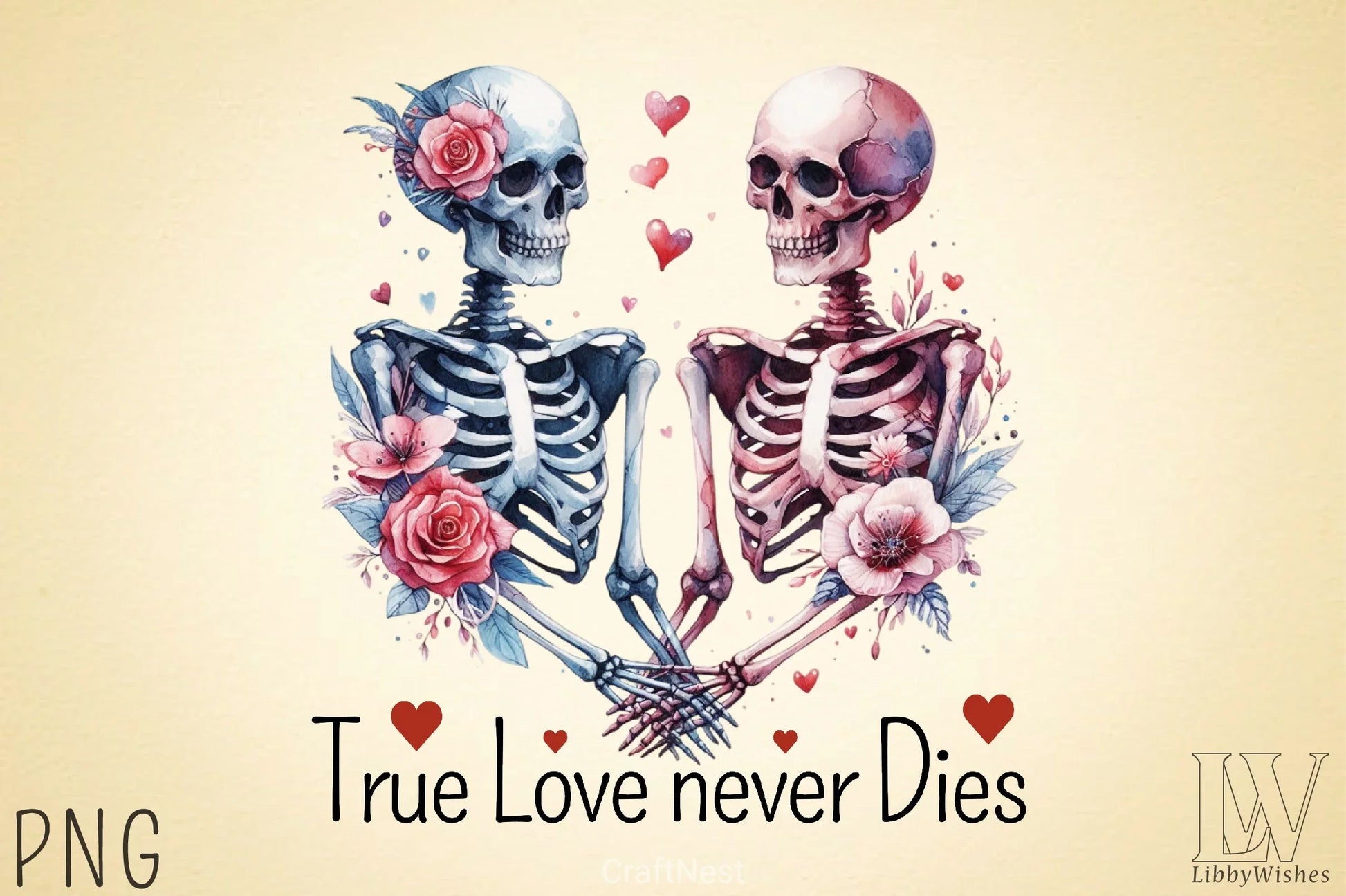 Skeleton Valentine's Day Clipart Bundle 5 - CraftNest - Digital Crafting and Art