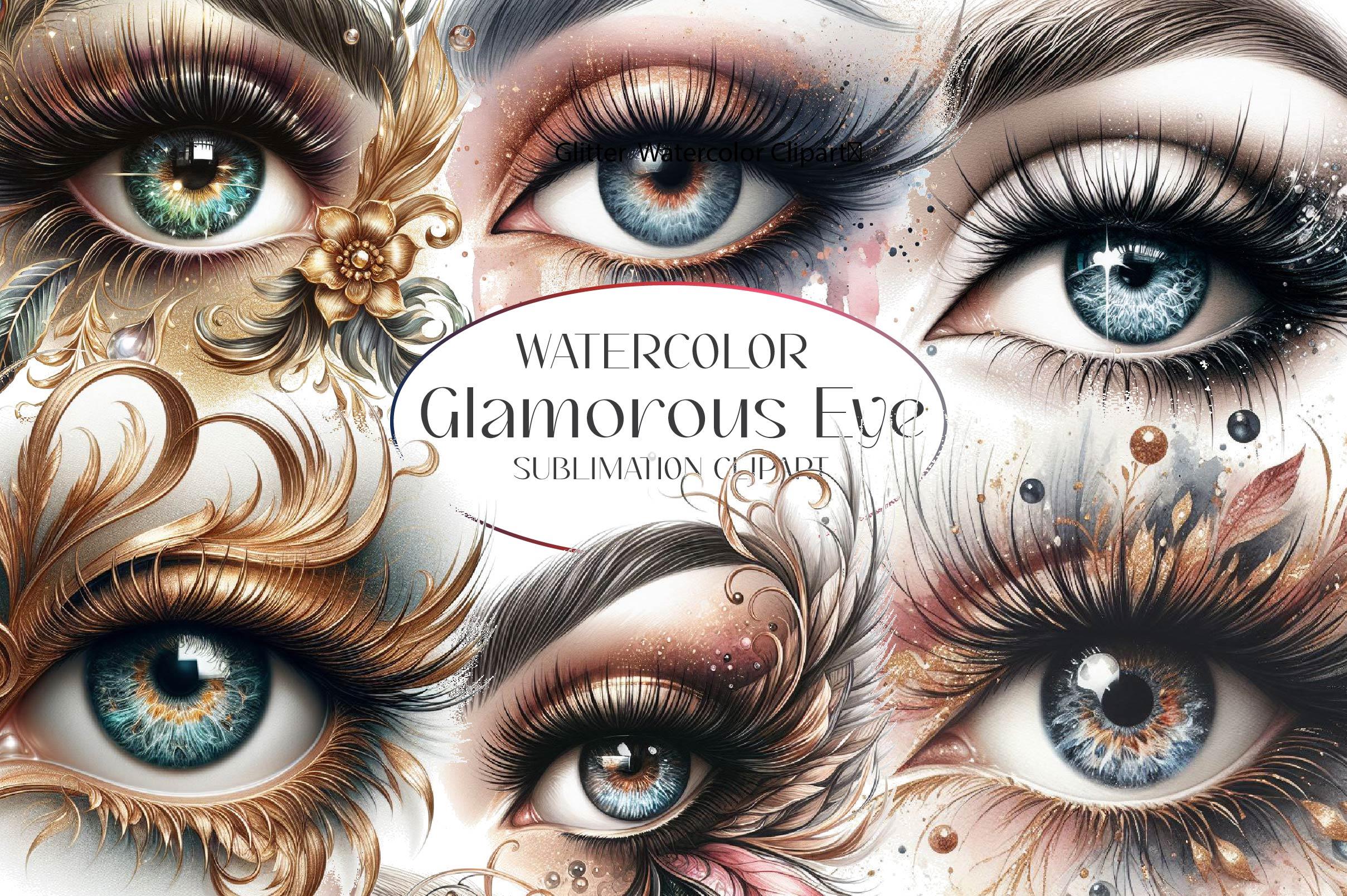 Glitter Glamorous Eye Clipart Bundle 1 - CraftNest - Digital Crafting and Art