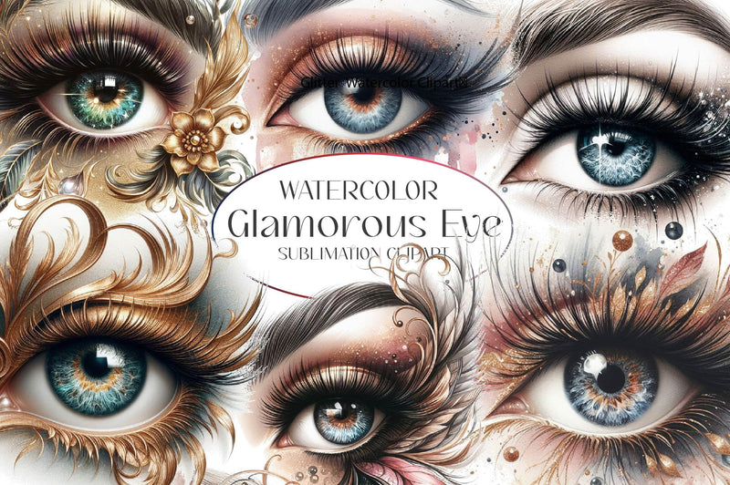 Glitter Glamorous Eye Clipart Bundle 1 - CraftNest - Digital Crafting and Art