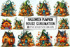 Halloween Pumpkin House Clipart Bundle