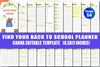 Back to School Planner