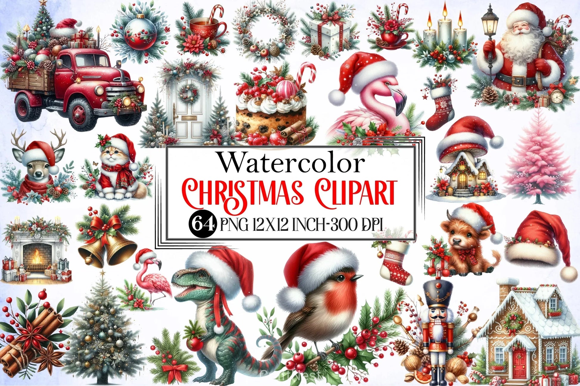Christmas Clipart Bundle 13 - CraftNest - Digital Crafting and Art
