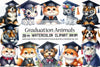 Graduation Animals Clipart Bundle