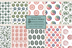 Abstract Swirls Seamless Papers - CraftNest - Digital Crafting and Art