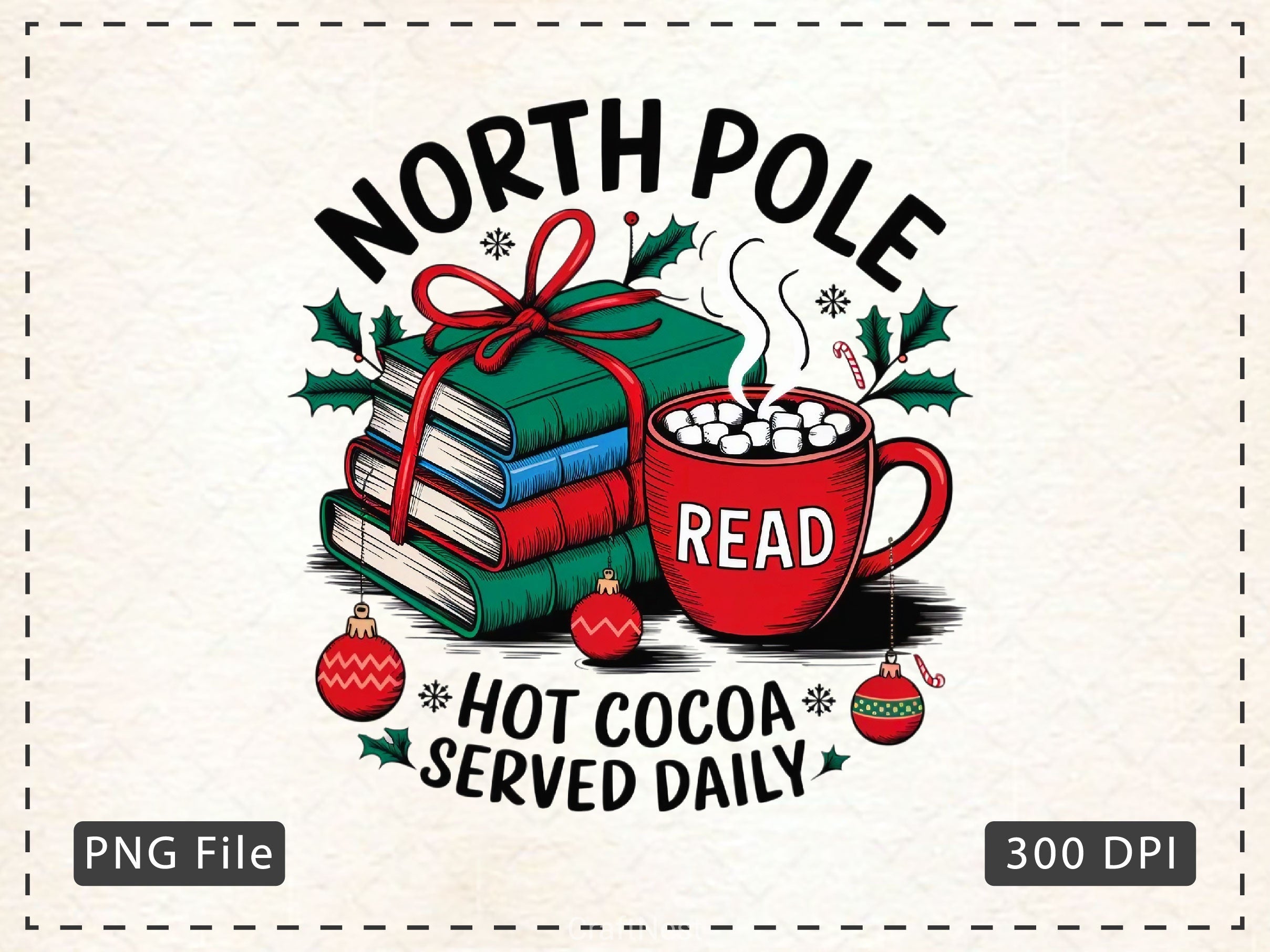 All Booked For Christmas Christmas Clipart Bundle 1