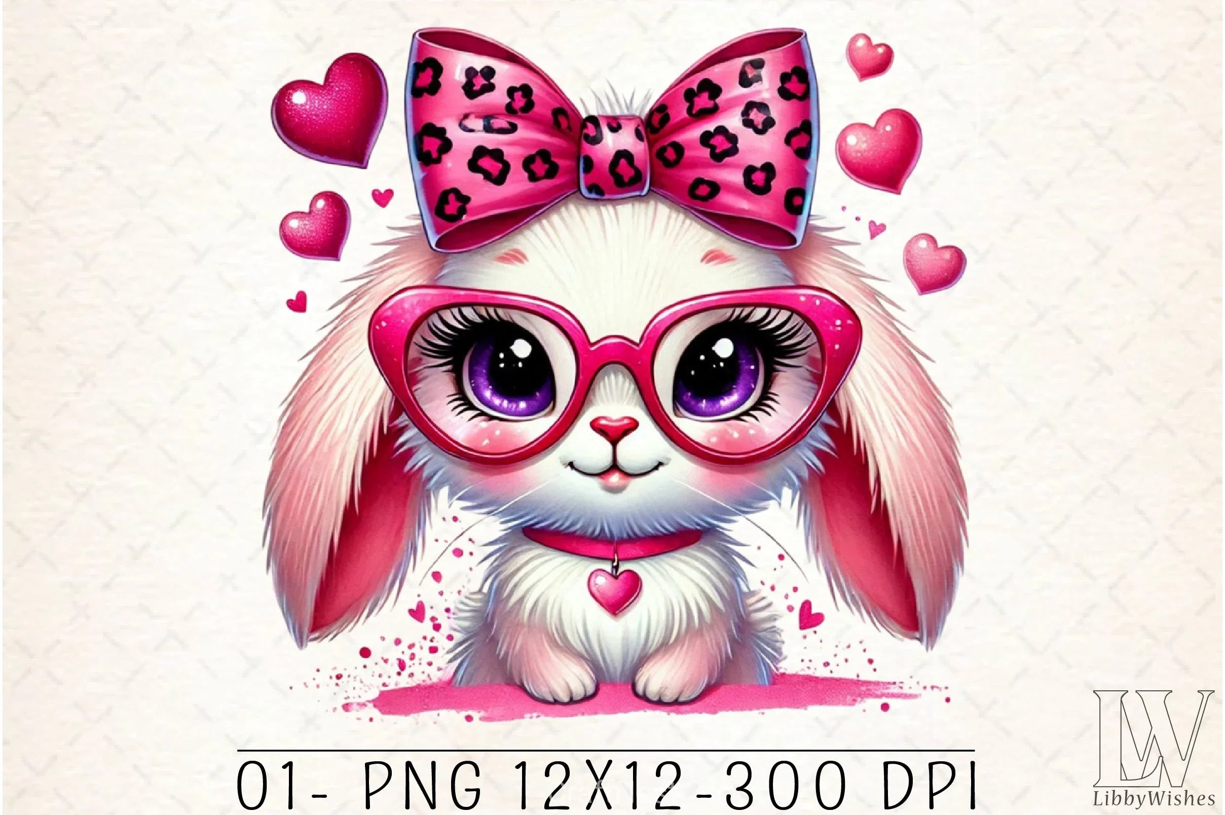 Valentine Bunny Clipart Bundle 4 - CraftNest - Digital Crafting and Art