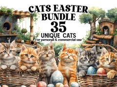 Cats Eastern Clipart - CraftNest