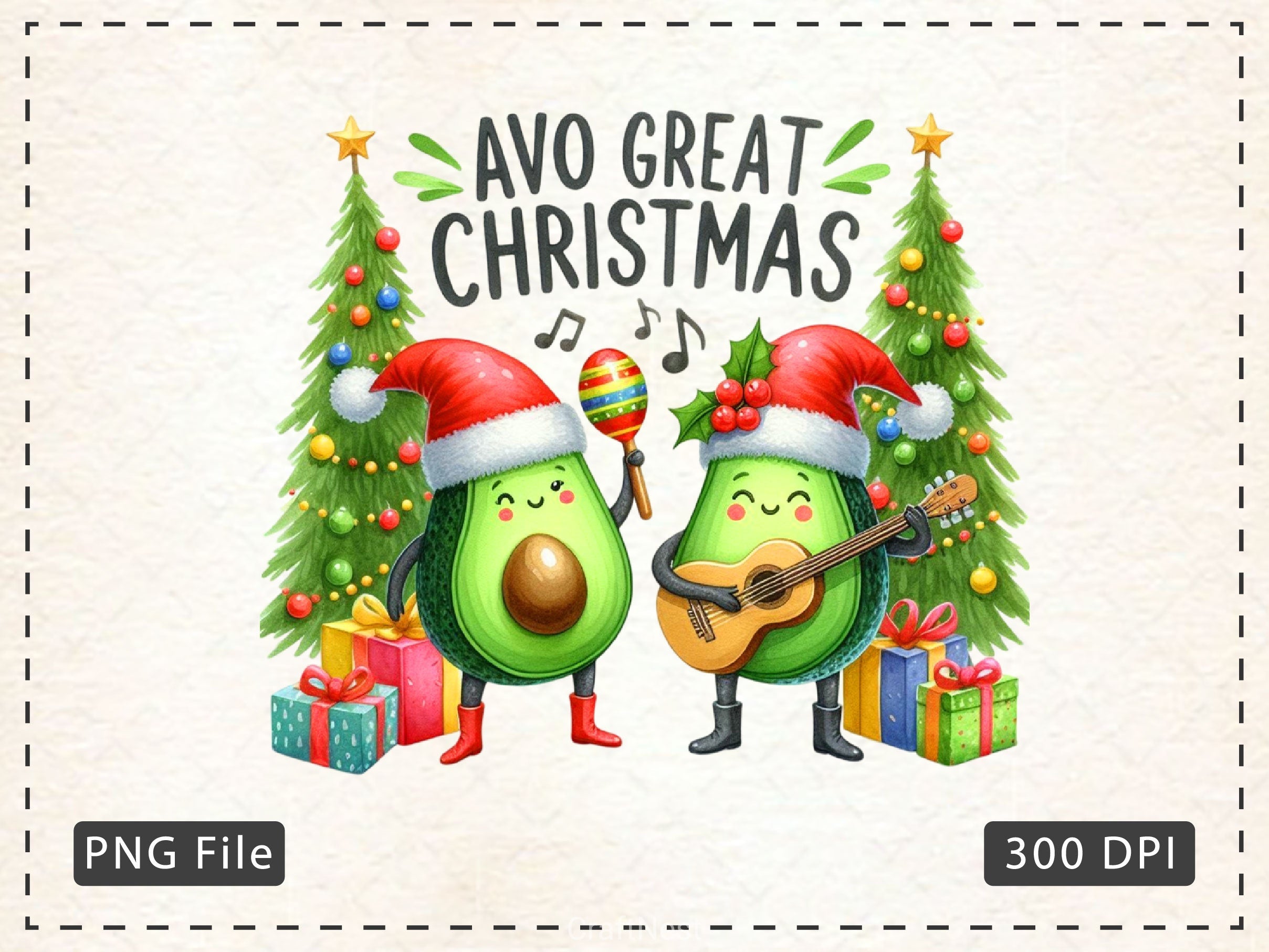 Avo Great Christmas Merry Christmas Clipart Bundle