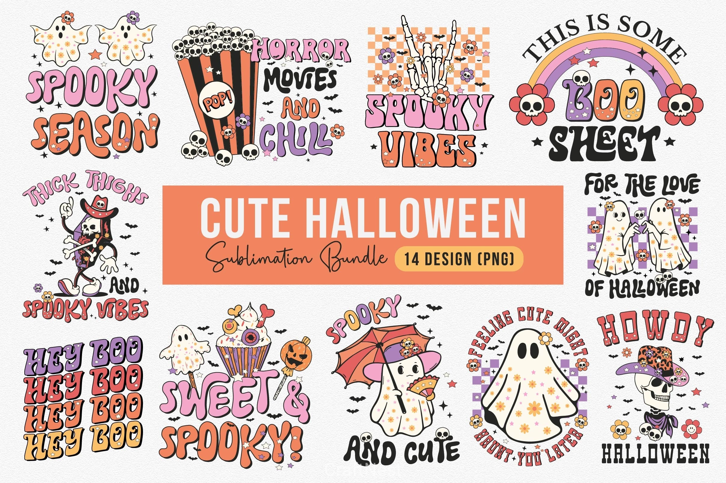 Cute Halloween Clipart Bundle 8