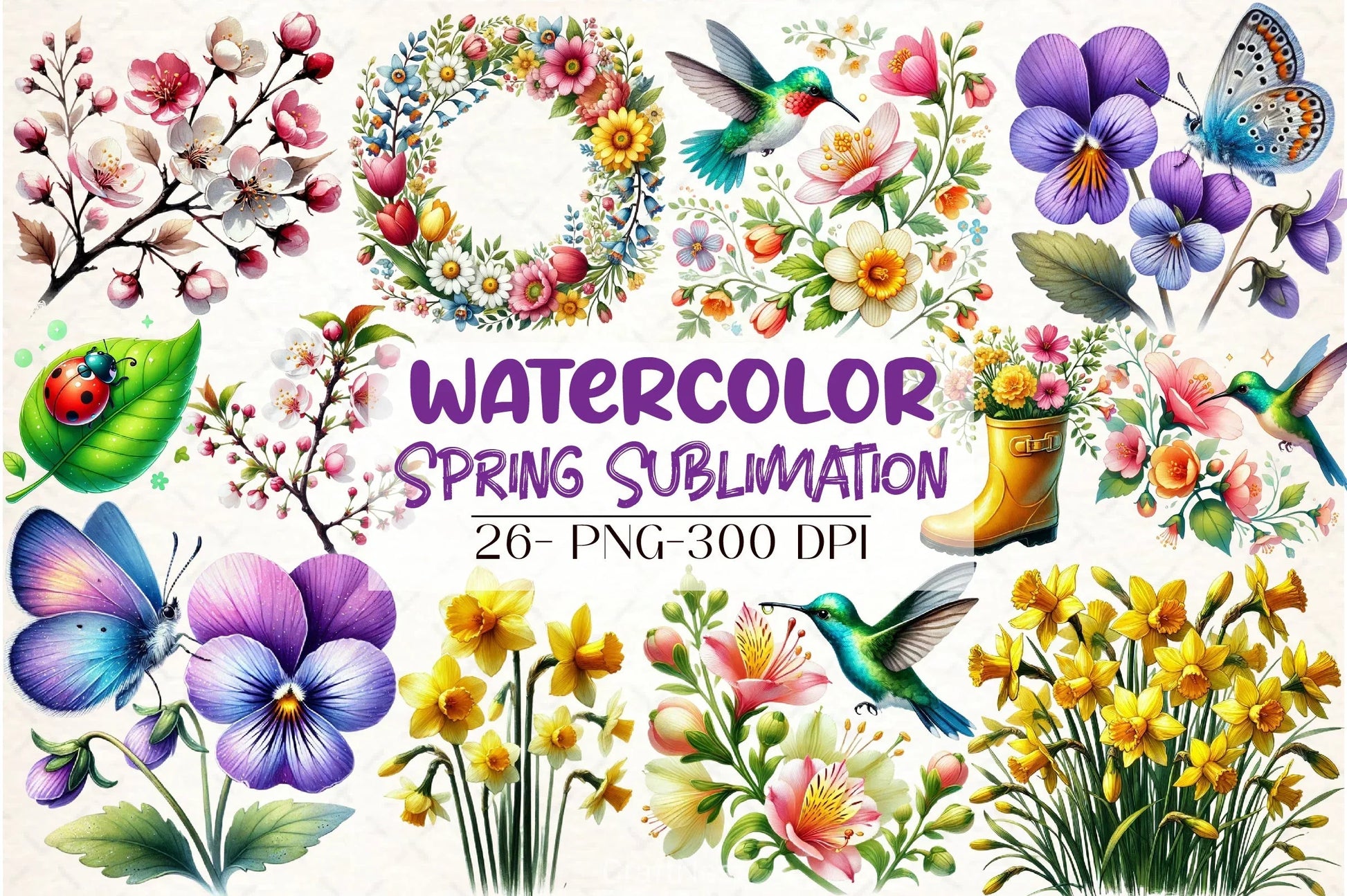 Spring Clipart Bundle 7 - CraftNest - Digital Crafting and Art