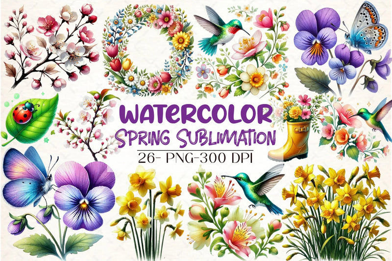 Spring Clipart Bundle 7 - CraftNest - Digital Crafting and Art