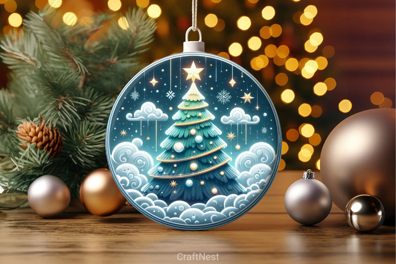 Stained Glass Christmas Tree Clipart Bundle 3 - CraftNest - Digital Crafting and Art