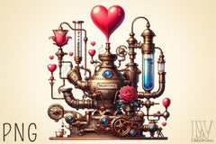 Valentine Steampunk Clipart Bundle - CraftNest - Digital Crafting and Art