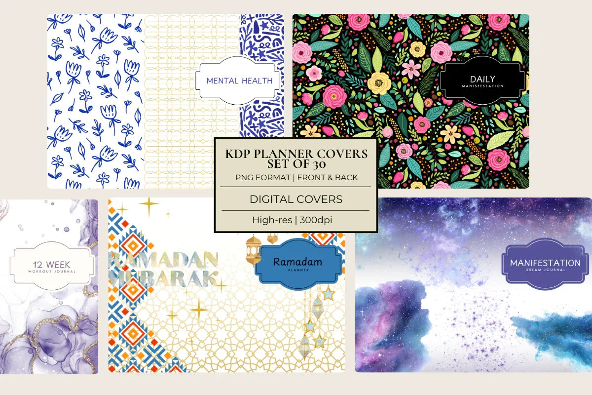 Covers KDP Planner - CraftNest - Digital Crafting and Art