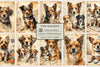 Vintage Dogs Junk Journal Papers