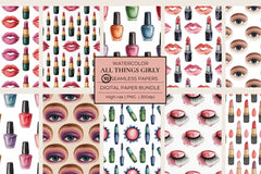 All Things Girly Seamless Papers - CraftNest - Digital Crafting and Art