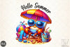 Hello Summer Crab Clipart Bundle