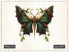 Christmas Butterfly Clipart Bundle