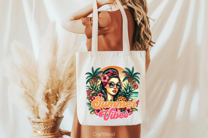 Summer Vibes Woman Clipart Bundle 4 - CraftNest - Digital Crafting and Art