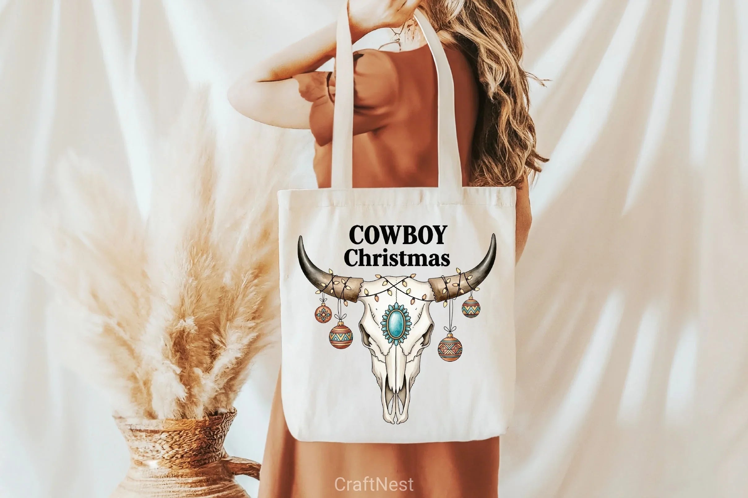 Bull Skull Cowboy Christmas Clipart Bundle - CraftNest - Digital Crafting and Art