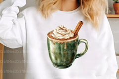 Cozy Green Christmas Winter Clipart Bundle - CraftNest - Digital Crafting and Art