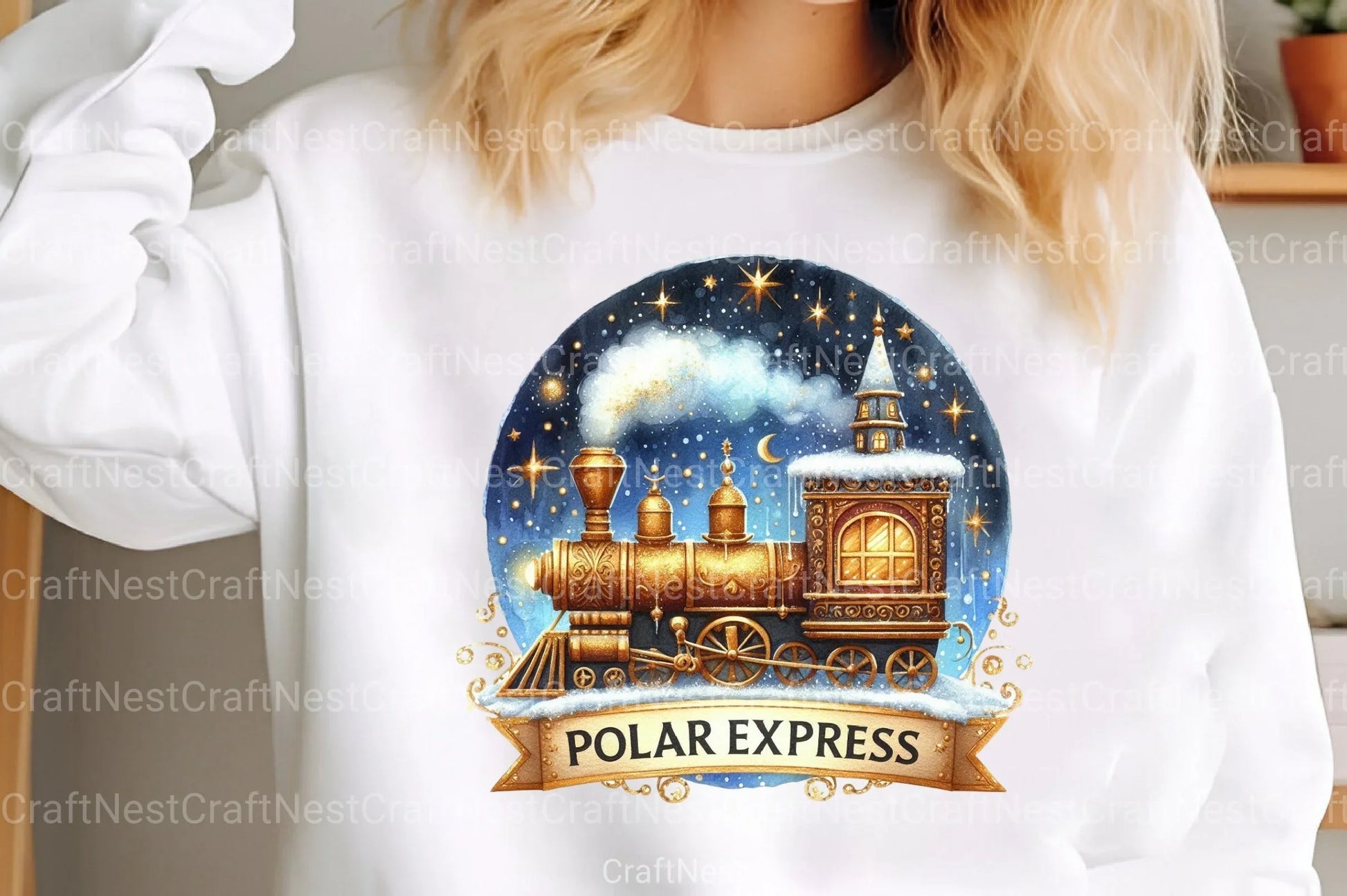 Polar Express Digital Download: Funny Christmas Clip Art & North Pole Magic Bundle - CraftNest - Digital Crafting and Art