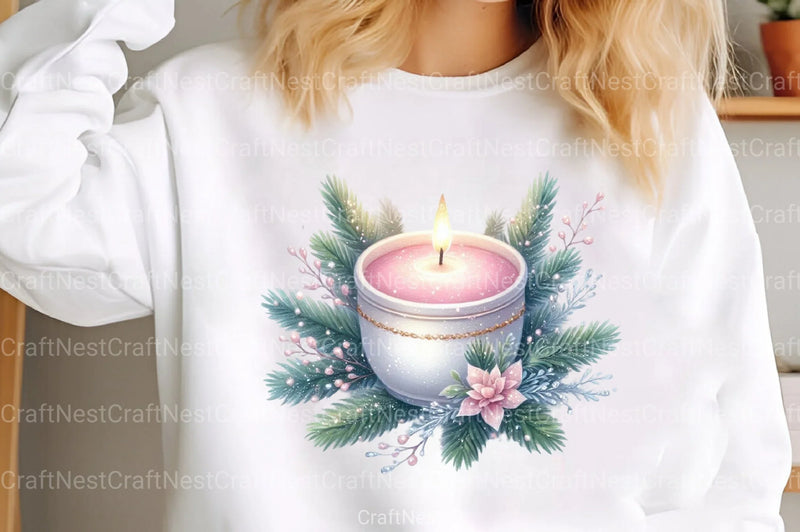 Glitter Pink Christmas Clipart Bundle - CraftNest - Digital Crafting and Art