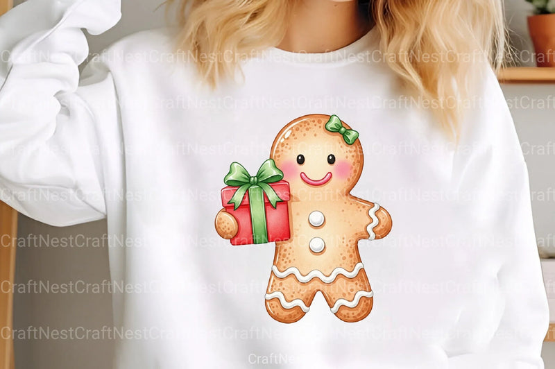 Christmas Gingerbread Man Clipart Bundle 4 - CraftNest - Digital Crafting and Art