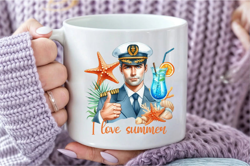 Matrose Sailor Marine Summer Boy Clipart Bundle - CraftNest - Digital Crafting and Art