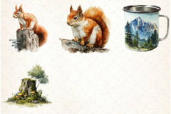 Camping Hiking Clipart Bundle - CraftNest - Digital Crafting and Art