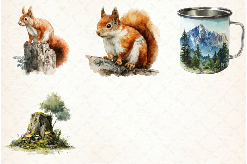 Camping Hiking Clipart Bundle - CraftNest - Digital Crafting and Art