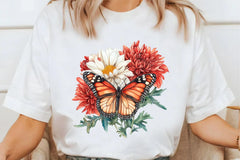 Burgundy Autumn Leaves & Flowers Clipart Bundle - CraftNest - Digital Crafting and Art