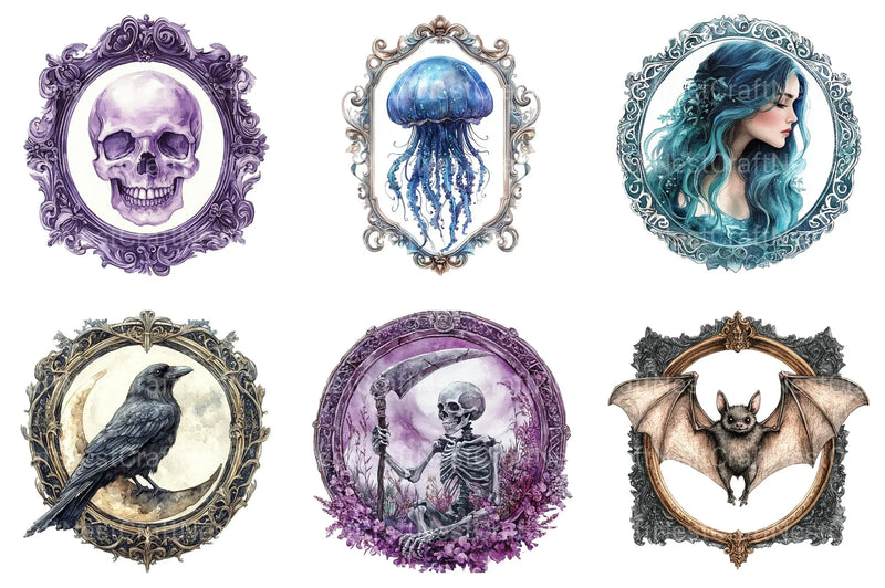 Halloween Tarot Cards Clipart Bundle - CraftNest - Digital Crafting and Art